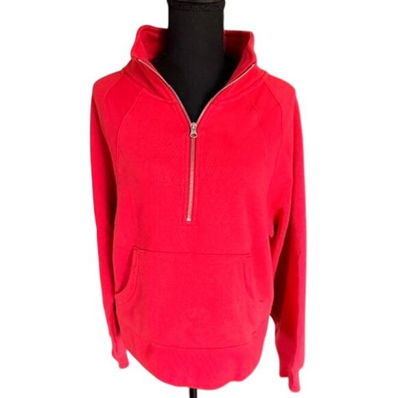 GAP Red Half-Zip Sweatshirt – Size Large - Picture 2 of 5